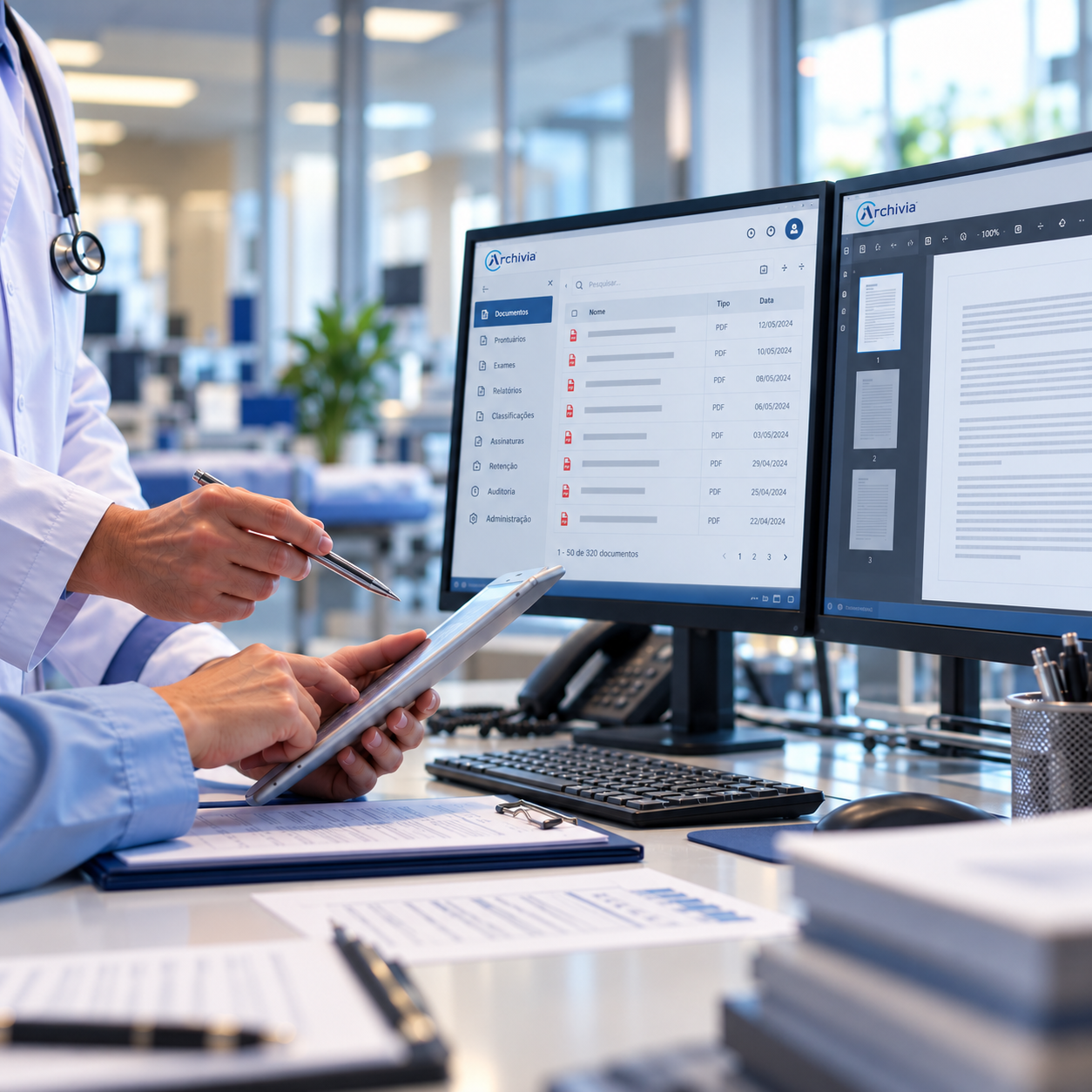 Governança, segurança e preservação de documentos digitais hospitalares